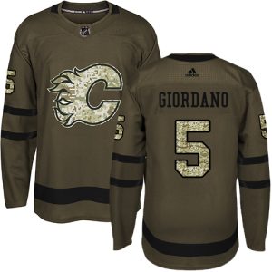 NHL Calgary Flames Trikot #5 Mark Giordano Authentic Grün Salute to Service